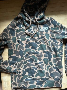 Rogue Men’s Crewneck Camo Hoodie - Green/Tan/Black